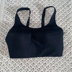Athleta Sports Bra black Sz 36DD EUC